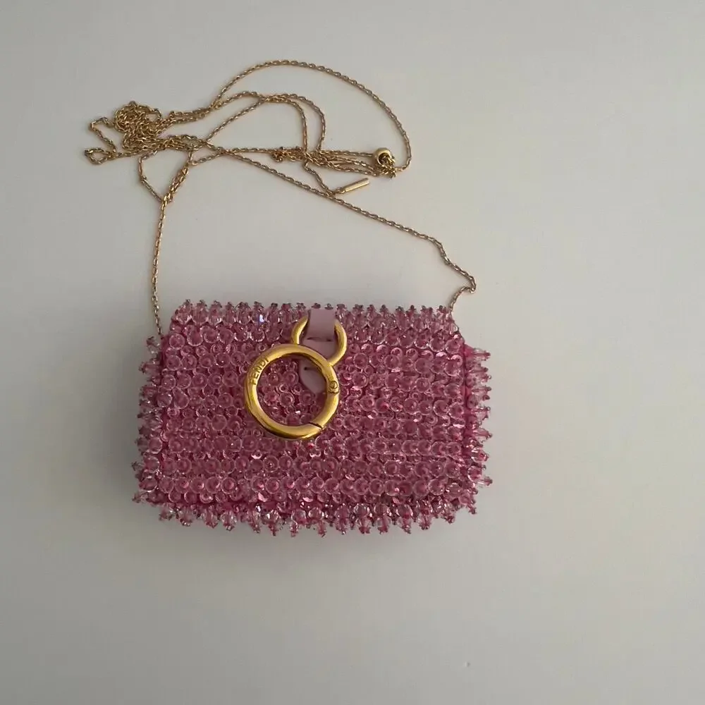 Fendi Pink Beaded Nano - Picture 4 of 9